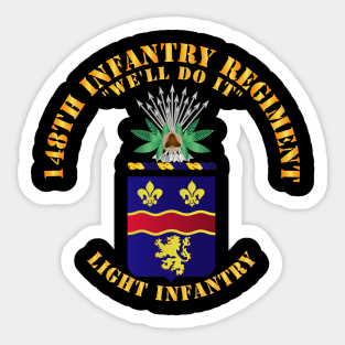 COA - 148th Infantry Regiment Sticker